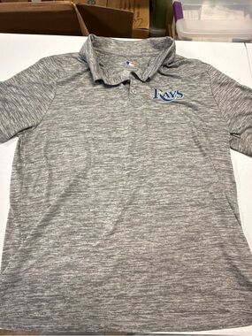 Genuine Merchandise Tampa Bay Rays Gray Heather Polo